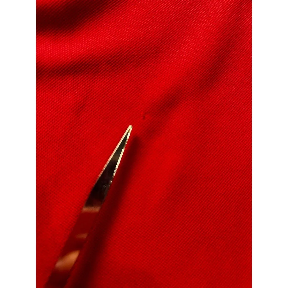 Loudmouth Mens Medium Red Polo Shirt Golf Short Sleeve Pique Solid